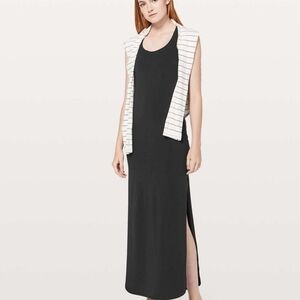 NWT Lululemon Restore & Revitalize Dress SIZE 2 Pima Cotton Fabric! BLACK